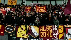 Foto de la afición de Roma.