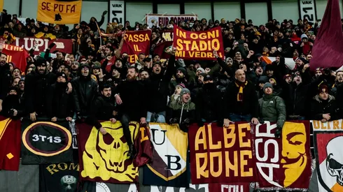 Foto de la afición de Roma.