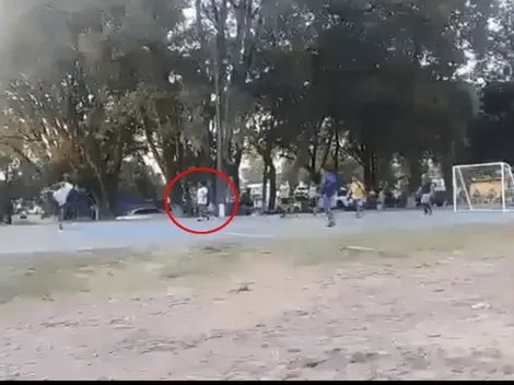 Ronaldinho campeón: un policía le prestó botines, marcó 8 goles y se ganó el lechón