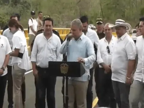 Al presidente Iván Duque le dio tos y las redes no lo perdonaron con sus burlas