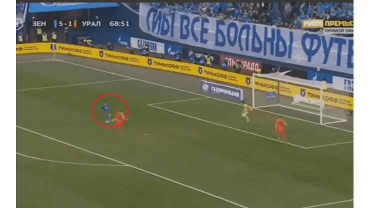 Driussi metió una corrida desde su área y marcó un golazo para Zenit