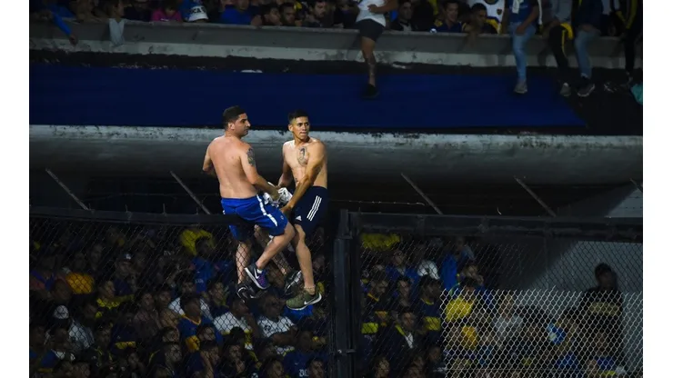 Foto de los hinchas de Boca en La Bombonera.