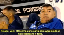 Lo que nadie vio: Maradona pidió enviar una carta a Agremiados en pleno partido