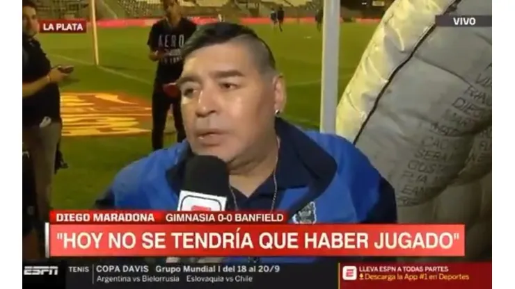 La palabra de Diego Armando Maradona.