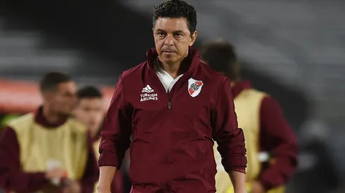 Marcelo Gallardo en el partido ante Binacional.