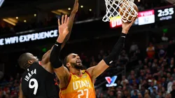 Ibaka y Gobert, enfrentándose el último lunes.