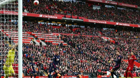 Foto de la hinchada de Liverpool.