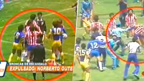 En Copa Libertadores revivieron la batalla campal del Clásico Nacional de 1983