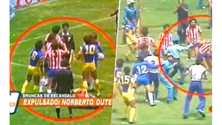 En Copa Libertadores revivieron la batalla campal del Clásico Nacional de 1983