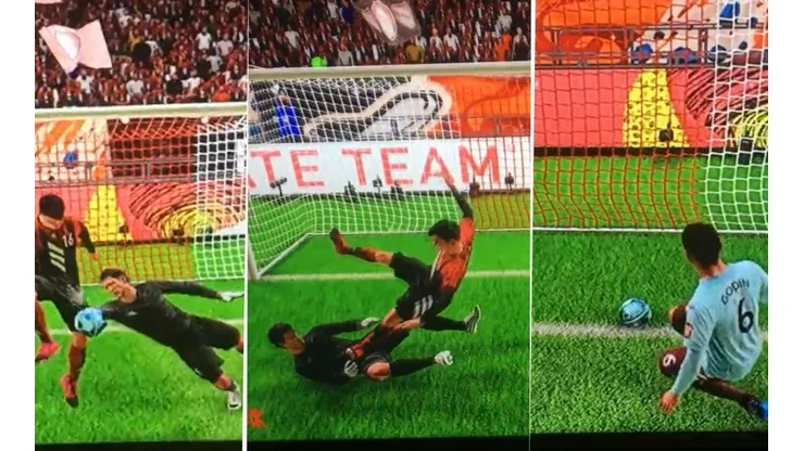 Su arquero y defensor no se pusieron de acuerdo y su rival terminó festejando en el FIFA 20