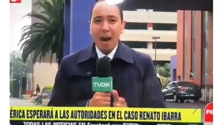 Tremendo oso del reportero.
