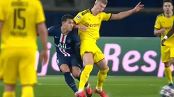 Le quedó chica la amarilla: Haaland le metió tremendo codazo a Paredes