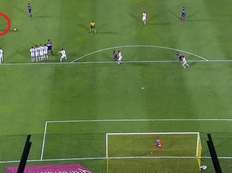 Reynoso entró y en la primera que tocó metió un golazo fenomenal de tiro libre