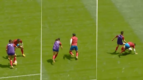 Rubí Soto humilló a Miguel Ponce con un túnel perfecto