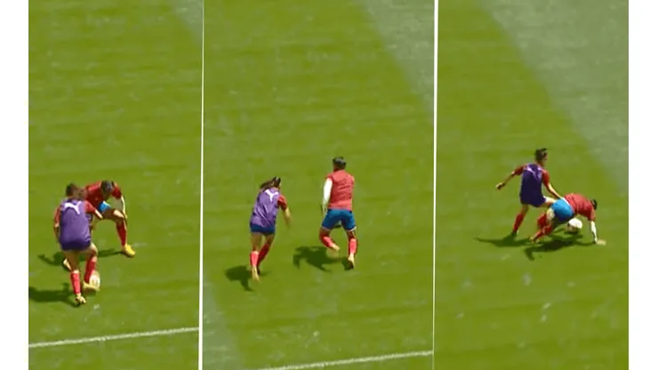Rubí Soto humilló a Miguel Ponce con un túnel perfecto