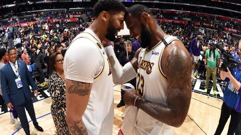 Anthony Davis y LeBron James, estrellas de los Lakers
