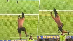 Video: se colgó en el alambrado y bailó al ritmo de la hinchada de Boca