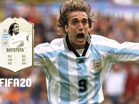 ¿El "Batigol" al Ultimate Team? Gabriel Batistuta se convertiría en ICONO del FIFA 20
