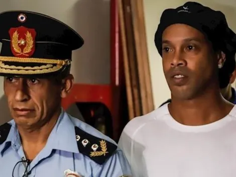 Filtraron la primera imagen de Ronaldinho en prisión