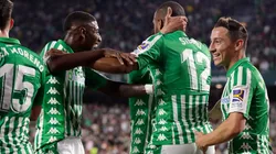 El festejo de los jugadores de Betis.
