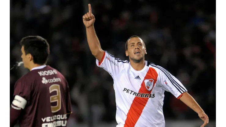 Cristian Fabbiani durante su estadía en River.