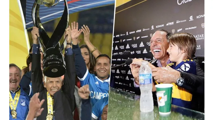 Miguel Ángel Russo, campeón con Millonarios (2017) y Boca Juniors (2020)