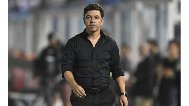 Foto de Marcelo Gallardo en la noche de ayer en Tucumán.