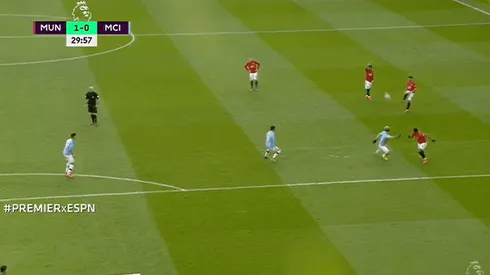 Fernandes durmió al City, Martial le pegó de primera y gana el United