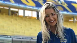 Foto de la hincha de Boca.