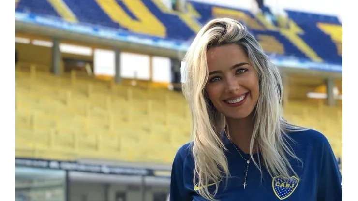 Foto de la hincha de Boca.