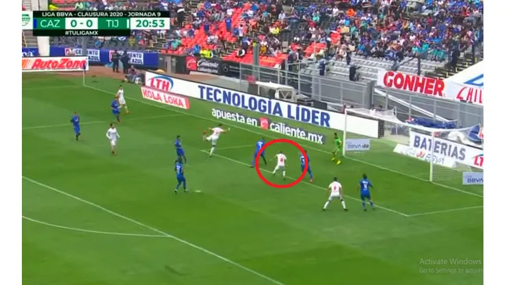 Tijuana abre el marcador frente a Cruz Azul.