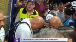 Un caos: así llegó Diego Maradona a La Bombonera