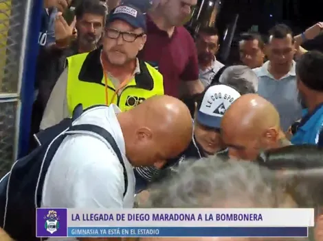 Un caos: así llegó Diego Maradona a La Bombonera