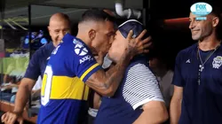 Tevez fue a saludar a Maradona ¡y le partió la boca!