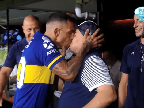 Tevez fue a saludar a Maradona ¡y le partió la boca!