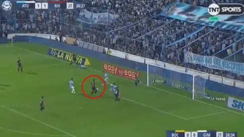 Era clave: Nacho Fernández desbordó y Suárez se lo comió