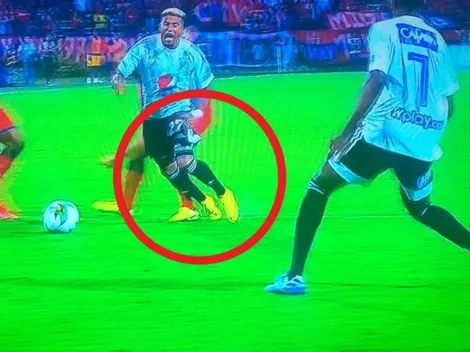 Robaron a Millonarios: claro penalti que no le sancionaron en Medellín