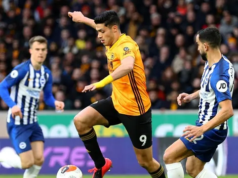 Con Raúl Jiménez, Wolverhampton dejó pasar una gran chance e igualó ante el Brighton
