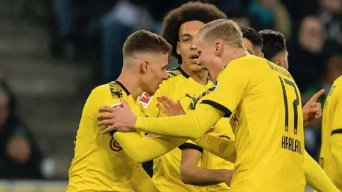 El festejo de los jugadores de Borussia Dortmund.