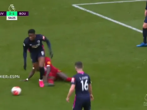 Video: el patadón que le clavó Sadio Mané a Lerma en la Premier League
