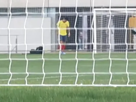 Pillaron a James con la camiseta nueva de Colombia para la Copa América