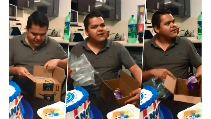 El Chivahermano sacó descubrió decepcionado su regalo de cumpleaños: un Fabuloso.