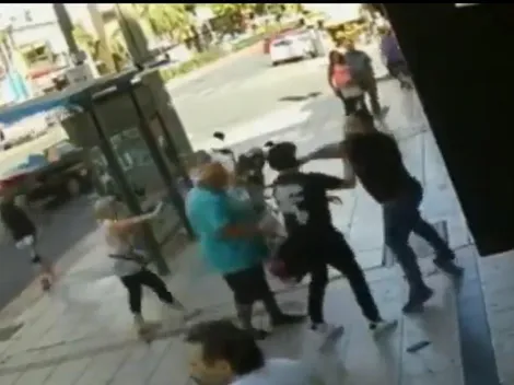 Video: se estaba peleando con un señor mayor, pero terminó en el suelo por una piña diabólica