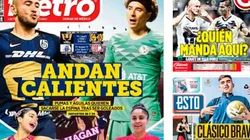 El Clásico Capitalino acaparó todas las portadas.