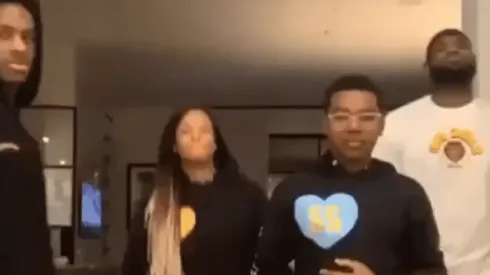 LeBron James y su familia postearon el vídeo más gracioso del año