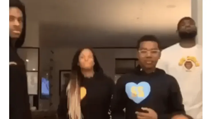 LeBron James y su familia postearon el vídeo más gracioso del año