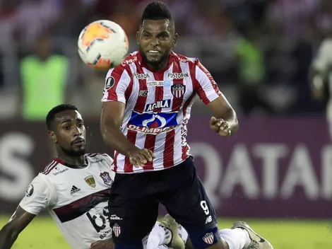 Miguel Ángel Borja explotó después de la derrota de Junior en Libertadores