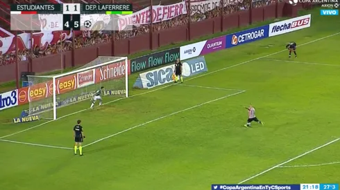 ¡Mascherano tiró el penal por arriba y Estudiantes quedó afuera con Laferrere!