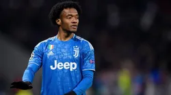 Juan Cuadrado of Juventus FC gestures during the UEFA