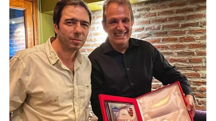 Antonio Char y Luis Eduardo Baptista, vicepresidente de Flamengo.
